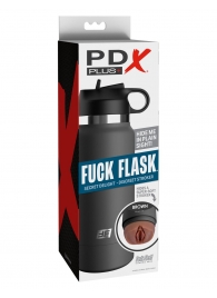 Смуглый мастурбатор-вагина в корпусе-бутылке F*ck Flask - Pipedream - в Архангельске купить с доставкой