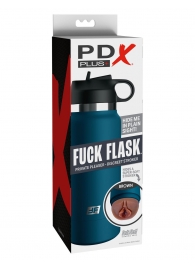 Смуглый мастурбатор-вагина в синей колбе F*ck Flask - Pipedream - в Архангельске купить с доставкой