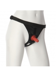 Трусики со штырьком для фиксации насадок Ultra Harness with Plug - Doc Johnson - купить с доставкой в Архангельске