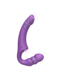 Фиолетовый безремневой страпон Straples Strap-On Dildo - Erokay - купить с доставкой в Архангельске
