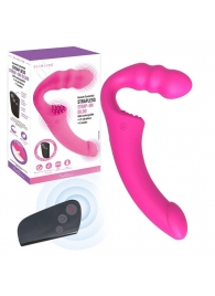Розовый безремневой страпон Straples Strap-On Dildo - Erokay - купить с доставкой в Архангельске
