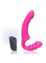 Розовый безремневой страпон Straples Strap-On Dildo - Erokay - купить с доставкой в Архангельске