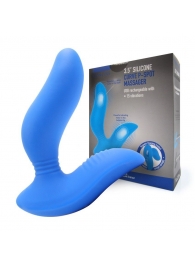Синий вибромассажер простаты 3,5’’ Curve P-spot Massager - 12 см. - Erokay - в Архангельске купить с доставкой
