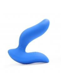 Синий вибромассажер простаты 3,5’’ Curve P-spot Massager - 12 см. - Erokay - в Архангельске купить с доставкой