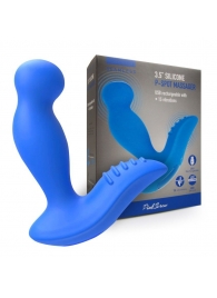 Синий вибромассажер простаты 3,5’’ P-spot Massager - 12,5 см. - Erokay - в Архангельске купить с доставкой