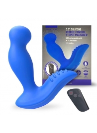 Синий вибромассажер простаты 3,5’’ Remote Control P-spot Massager - 12,5 см. - Erokay - в Архангельске купить с доставкой
