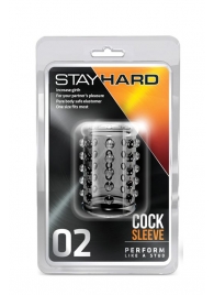 Прозрачная насадка на пенис с шишечками STAY HARD COCK SLEEVE 02 CLEAR - Blush Novelties - в Архангельске купить с доставкой