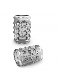 Прозрачная насадка с капельками STAY HARD COCK SLEEVE 05 CLEAR - Blush Novelties - в Архангельске купить с доставкой