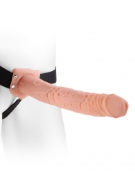 Фаллопротез телесного цвета Hollow Strap-On - 29 см. - Pipedream - купить с доставкой в Архангельске