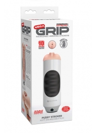 Мастурбатор-вагина Extreme Toyz Mega Grip Vibrating Stroker Mouth - Pipedream - в Архангельске купить с доставкой
