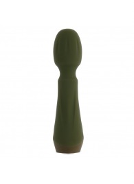 Мини-вибромассажёр цвета хаки Heartfelt - 13,4 см. - Selopa