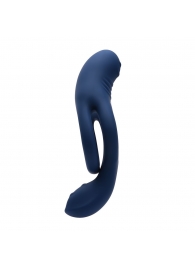 Синее эрекционное виброкольцо с двойным подхватом мошонки Ring Around The Rosy - Zero Tolerance - в Архангельске купить с доставкой