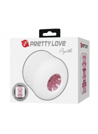 Белый сквозной мастурбатор Crystle - Baile - в Архангельске купить с доставкой