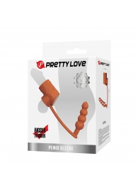 Телесная насадка на пенис и мошонку с анальным стимулятором Rilley - Baile - в Архангельске купить с доставкой