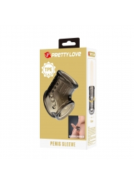 Дымчатая насадка на пенис и мошонку - Baile - в Архангельске купить с доставкой