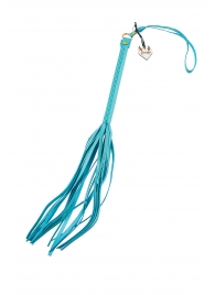 Голубая кожаная плеть - 50 см. - Pecado - купить с доставкой в Архангельске