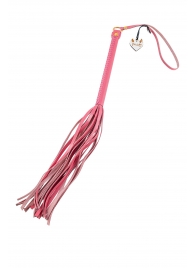 Розовая кожаная плеть - 50 см. - Pecado - купить с доставкой в Архангельске