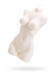 Белая интерьерная свеча в форме женского торса - 850 гр. - Pecado - купить с доставкой в Архангельске