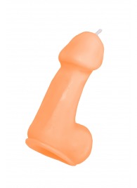 Оранжевая свеча в форме пениса - 47 гр. - Pecado - купить с доставкой в Архангельске