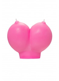Розовая свеча «Сиськи» - 150 гр. - Pecado - купить с доставкой в Архангельске