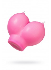 Розовая свеча «Сиськи» - 150 гр. - Pecado - купить с доставкой в Архангельске