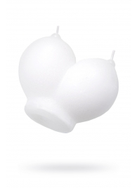 Белая сувенирная свеча «Сиськи» - Pecado - купить с доставкой в Архангельске