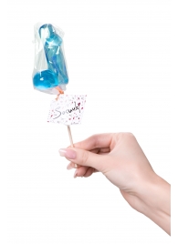 Голубой леденец в форме члена со вкусом блю кюрасао - 80 гр. - Sosuчki - купить с доставкой в Архангельске