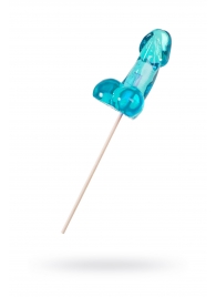 Голубой леденец в форме члена со вкусом блю кюрасао - 80 гр. - Sosuчki - купить с доставкой в Архангельске