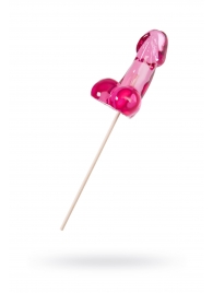 Розовый леденец в форме члена со вкусом айриш крим - 80 гр. - Sosuчki - купить с доставкой в Архангельске