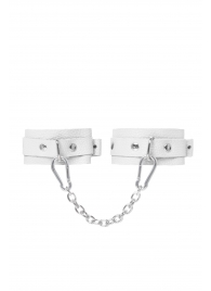Белые мини-оковы со скруглёнными углами - Pecado - купить с доставкой в Архангельске