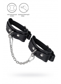 Черные мини-оковы со скруглёнными углами - Pecado - купить с доставкой в Архангельске