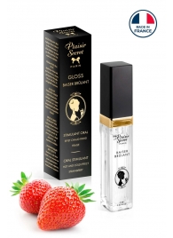 Стимулирующий блеск для губ со вкусом клубники - 7 мл. - Plaisir Secret - купить с доставкой в Архангельске