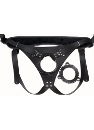 Пояс Hard Brutal для больших насадок - LOVETOY (А-Полимер) - купить с доставкой в Архангельске