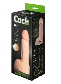 Телесный фаллоудлинитель с мошонкой Cock Next - 17 см. - LOVETOY (А-Полимер) - в Архангельске купить с доставкой