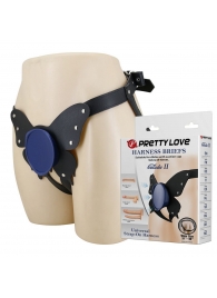 Синие трусики харнесс с платформой Caludio II - Baile - купить с доставкой в Архангельске