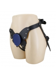 Синие трусики харнесс с платформой Caludio II - Baile - купить с доставкой в Архангельске