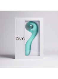 Бирюзовый вибромассажёр с деликатными токами - Youvic - купить с доставкой в Архангельске