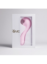 Розовый вибромассажёр с деликатными токами - Youvic - купить с доставкой в Архангельске