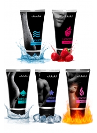 Набор из 5 лубрикантов JUJU (увлажняющий, Hot+, Long, Anal, малина) - JuJu - купить с доставкой в Архангельске