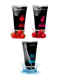 Набор из 3 лубрикантов JUJU (увлажняющий, клубника, малина) - JuJu - купить с доставкой в Архангельске