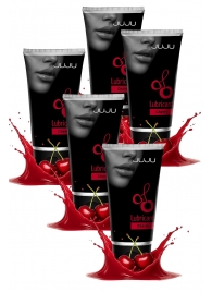 Набор из 5 съедобных лубрикантов JUJU со вкусом вишни - JuJu - купить с доставкой в Архангельске