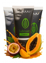 Набор из 3 съедобных лубрикантов JUJU со вкусом тропических фруктов - JuJu - купить с доставкой в Архангельске