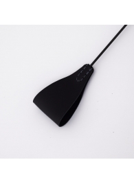 Стек с широким черным кожаным наконечником и металлической ручкой - 67 см. - Crazy Handmade - купить с доставкой в Архангельске