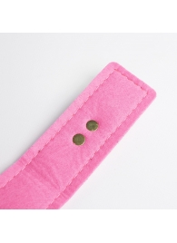 Черно-розовый ошейник с золотистой фурнитурой - Crazy Handmade - купить с доставкой в Архангельске