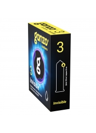 Супертонкие презервативы Ganzo Invisible - 3 шт. - Ganzo - купить с доставкой в Архангельске