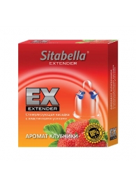 Стимулирующая насадка Sitabella Extender  Клубника - Sitabella - купить с доставкой в Архангельске
