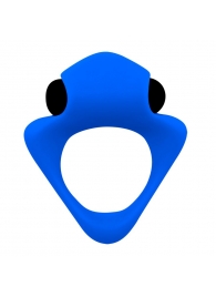 Синее эрекционное кольцо Wooomy Tribeс с вибрацией - Adrien Lastic - в Архангельске купить с доставкой