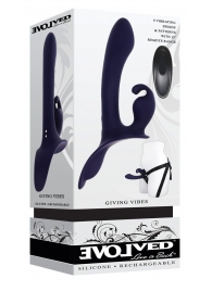 Женский страпон с вибрацией Giving Vibes - Evolved - купить с доставкой в Архангельске