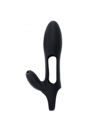 Черная насадка на пенис с вибрацией Nautilus - Zero Tolerance - в Архангельске купить с доставкой