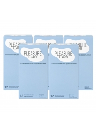 Набор из 5 упаковок ультратонких презервативов Pleasure Lab (по 12 шт.) - Pleasure Lab - купить с доставкой в Архангельске